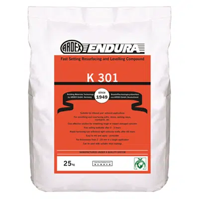 K 301 - Fast Setting Resurfacing and Levelling Compound için görüntü