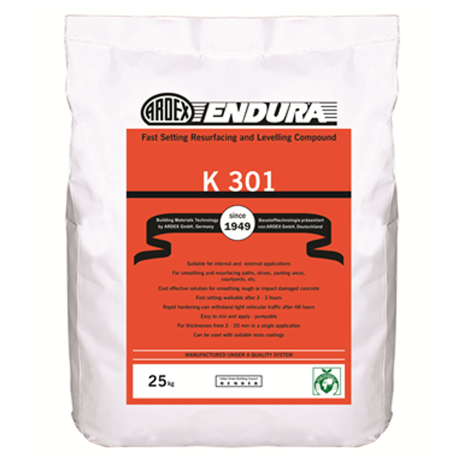 K 301 - Fast Setting Resurfacing and Levelling Compound