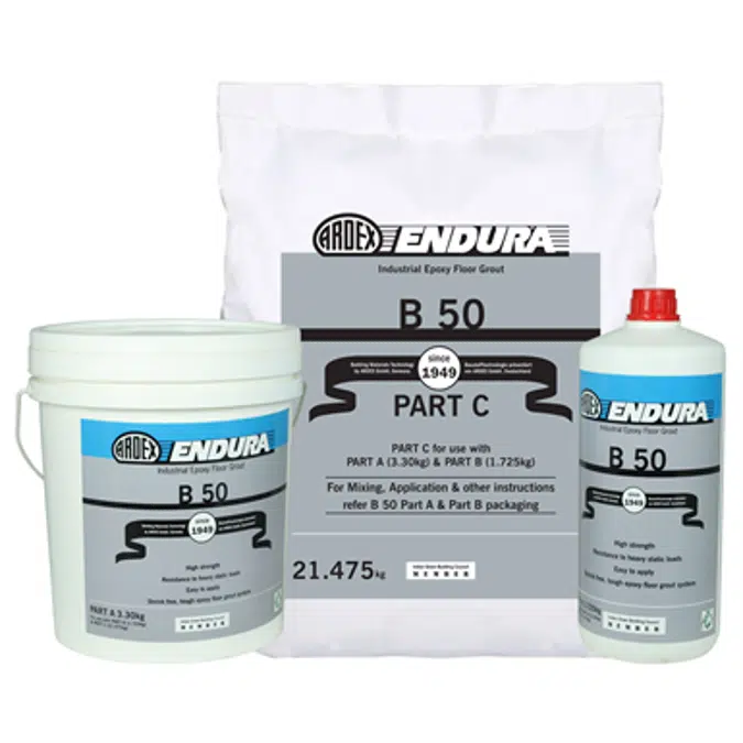 B 50 - Industrial, high strength, free flowing epoxy grout