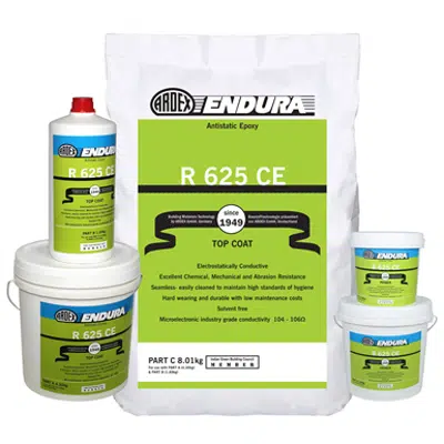 R 625 CE - High performance, antistatic, conductive self-smoothening, epoxy flooring system için görüntü