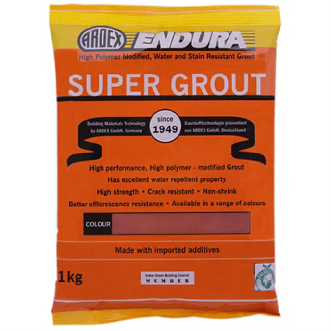 SUPER GROUT - High polymer modified, water and stain resistant grout