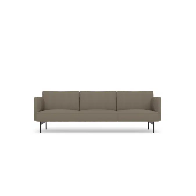 BIM objects - Free download! Draft - 3 Seater sofa | BIMobject