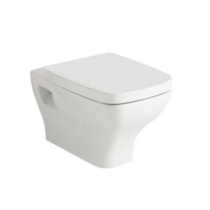 Street Square Wall hung WC pan 530x350 mm.