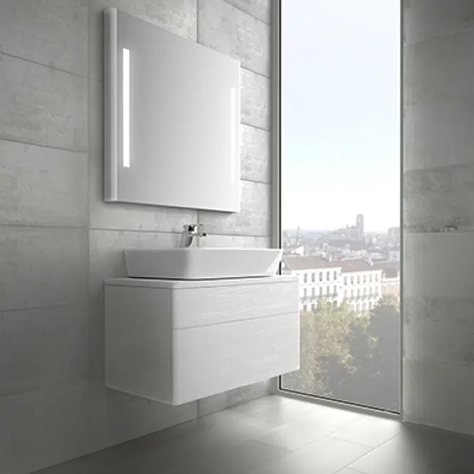 Emma Square Wash-basin base unit 800x450 mm.