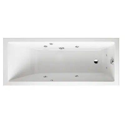 Image for Mitta Hydromassage bath water. 1400x700 mm.