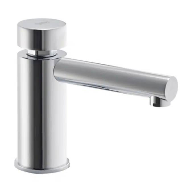 Tempo Single lever timed flow Wash-basin mixer.