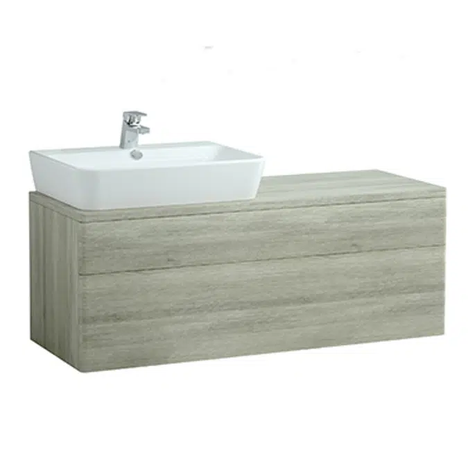 Emma Square Wash-basin base unit 1200x450 mm.