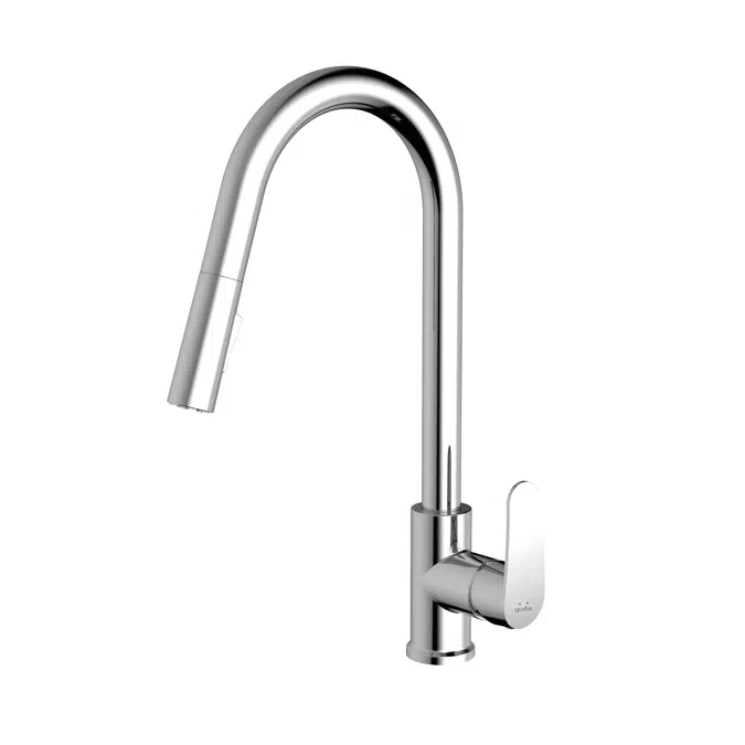 G-09 Single lever kitchen mixer with vertical removable spout