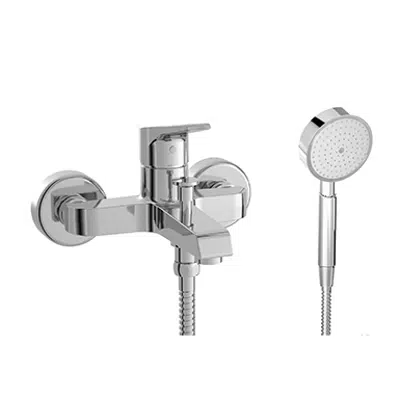 Image for CLUNIA Single lever bath/shower mixer with shower set