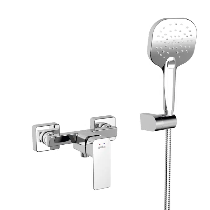 CUBO Single lever shower mixer with shower set