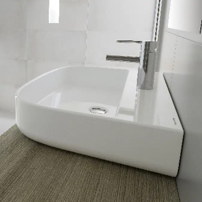 Mid Wash-basin 550x450 wall-hung, pedestal or semi-pedestal