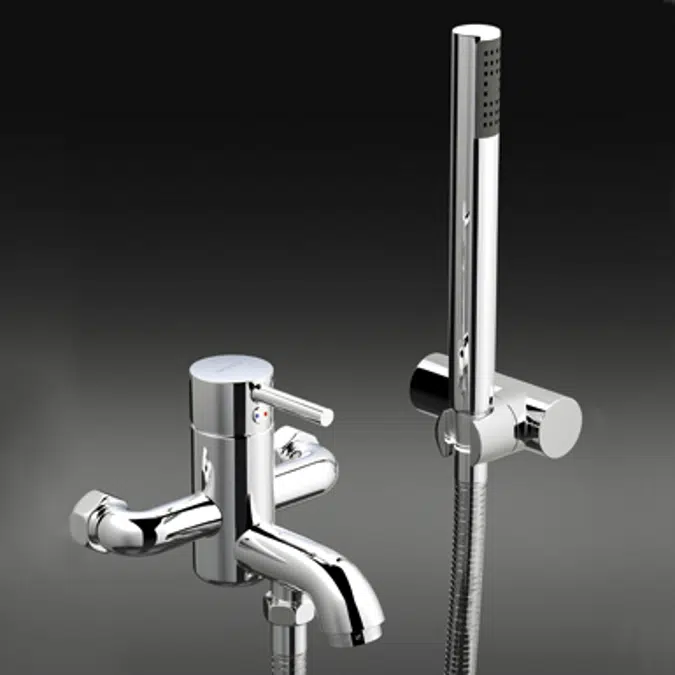 Cosmo Single lever bath/shower mixer. With shower set.