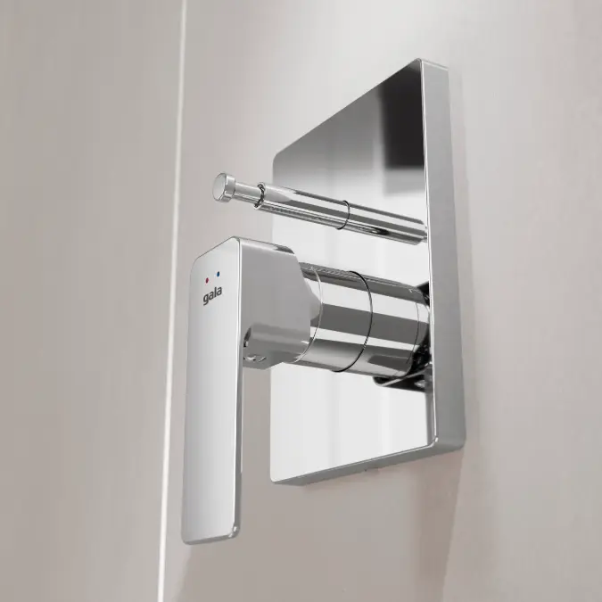 Objetos BIM - ¡Descarga gratis! CUBO Single lever shower mixer with ...