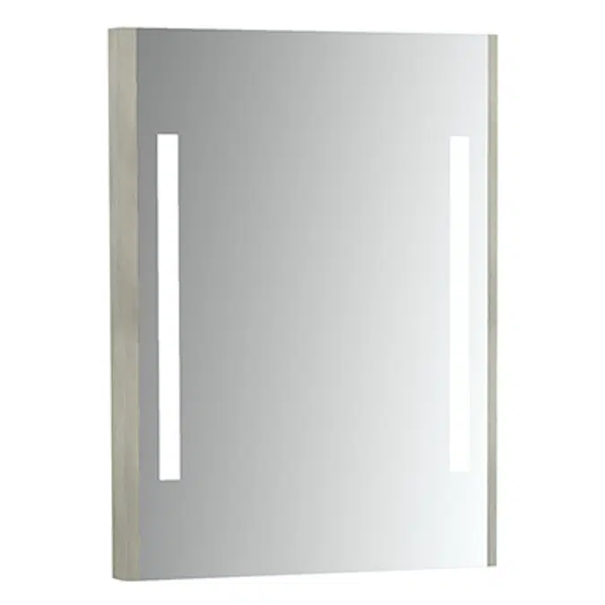 Emma Square Mirror with integrated light. 600x800 mm.