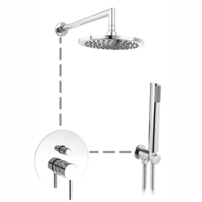 Cosmo Concealed single lever bath/shower mixer.