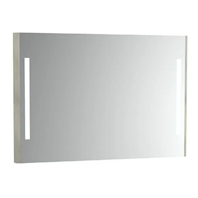 Emma Square Mirror with integrated light. 1200x800 mm.