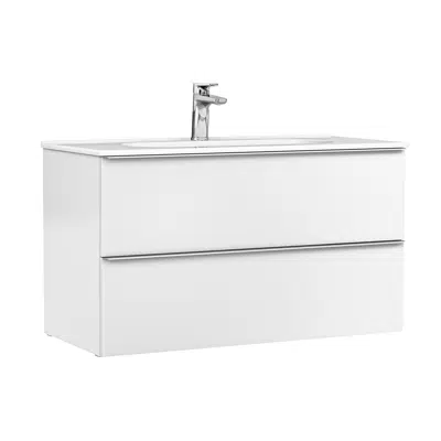 imagen para SHONA 2C Conjunto mueble 100 cm Blanco Mate