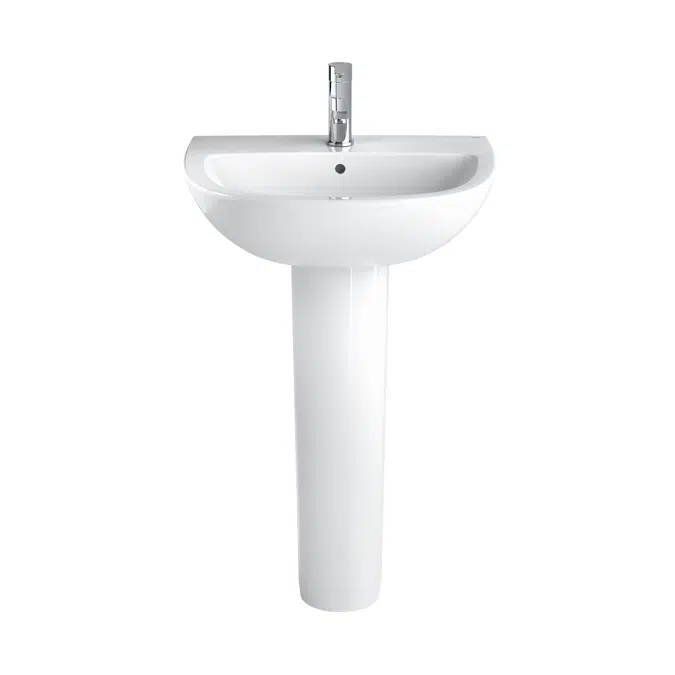 LIZZ 5702001 Wash-basin for pedestal, semi-pedestal or wall hung 55 x 45 cm