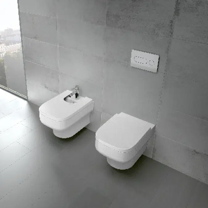 Mid wall-hung WC pan 540x360 CLEAN RIM
