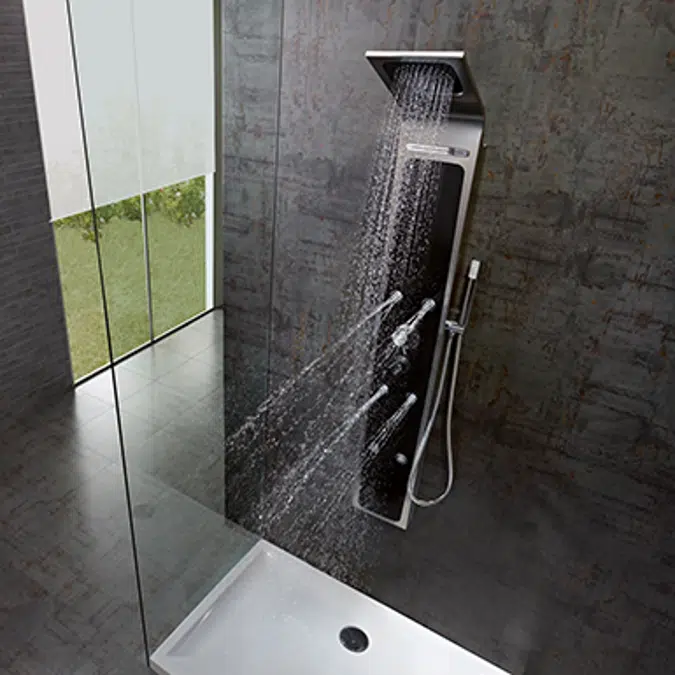 Sky Hydromassage column 1640x200 black