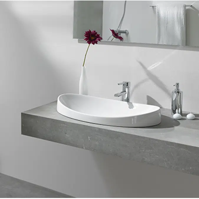 Klea Countertop washbasin 650x350 mm.
