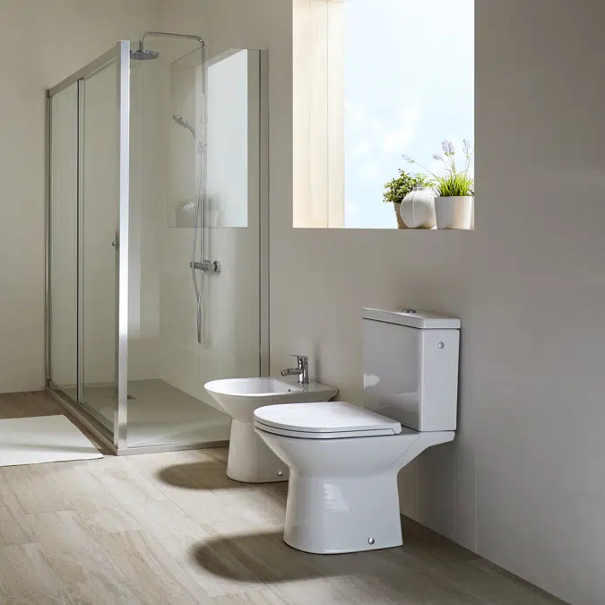 ARIS Rimless close-coupled WC suite 66x36 cm.