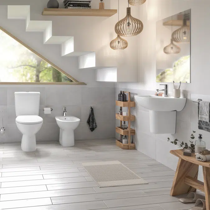 LIZZ WC pan for low cistern, S-trap 67 x 35,5 cm