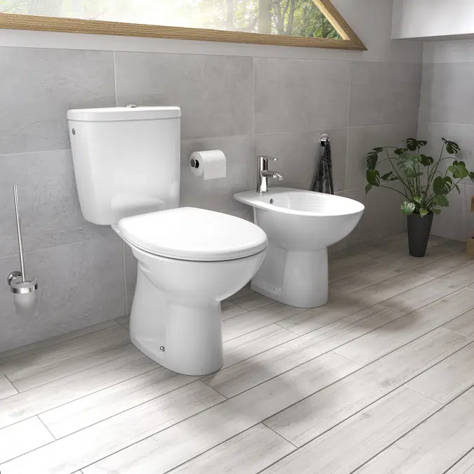 LIZZ WC pan for low cistern, S-trap 67 x 35,5 cm