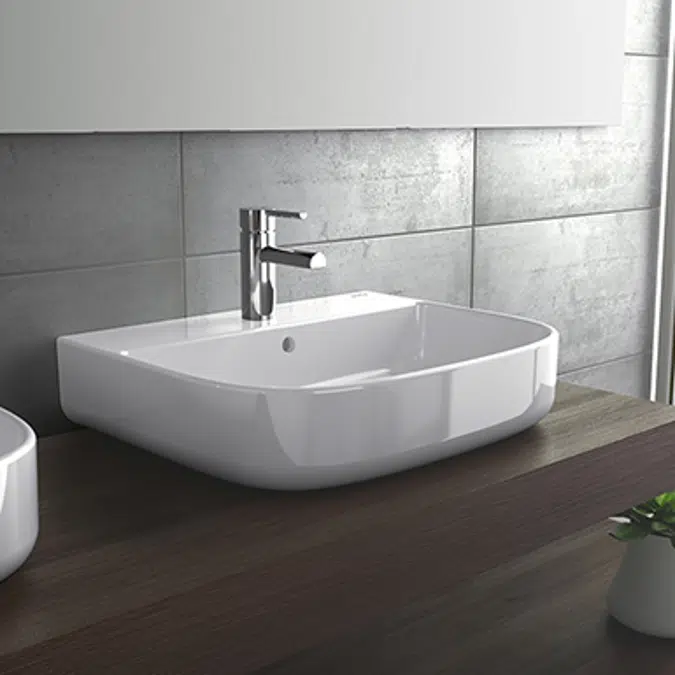 Mid Wash-basin 650x450, pedestal, semi-pedestal or wall-hung