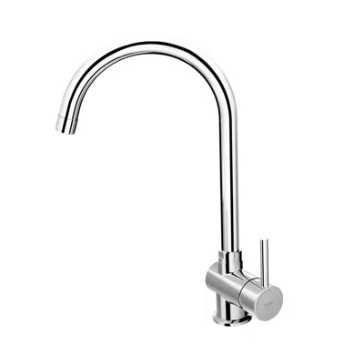 รูปภาพสำหรับ ODRA Single lever kitchen mixer. Rotating spout and cold start