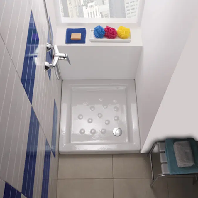 Atlas Square shower tray. 800x800 mm.