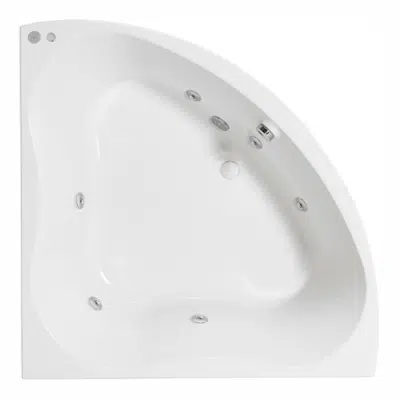 Image for Trevo Corner hydromassage bath water. 1350x1350 mm.