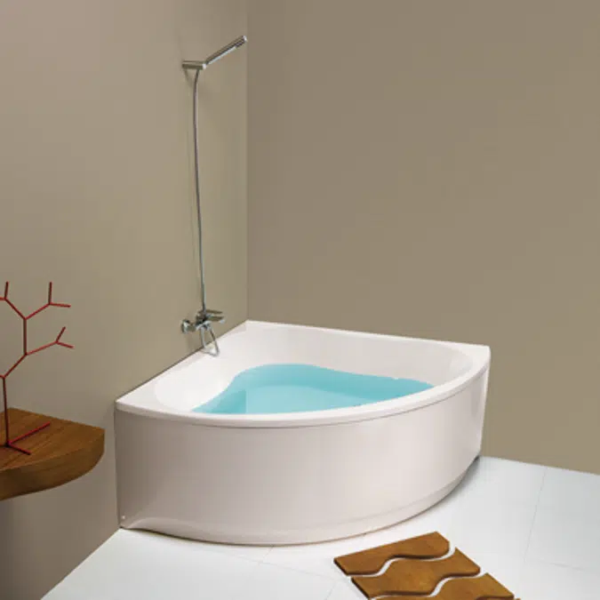 Trevo Corner hydromassage bath water. 1350x1350 mm.