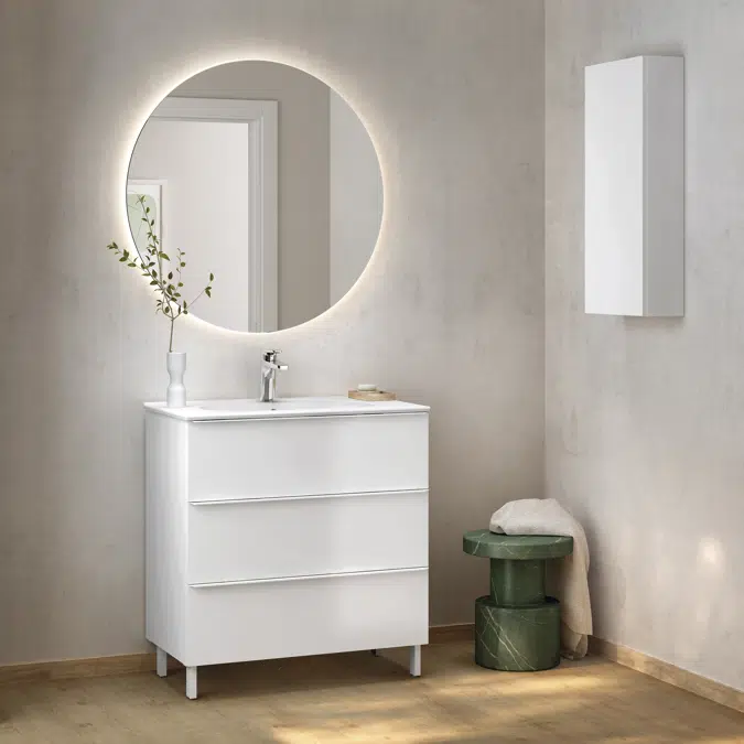 SHONA 3DR Set 80 cm White Matt