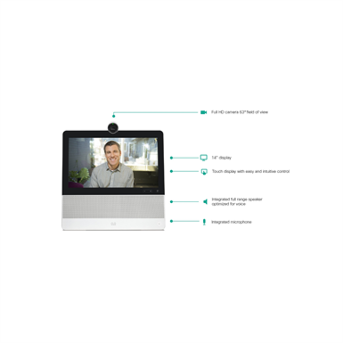 BIM 对象 - 免费下载！ DX70 - All-in-One Desktop Collaboration Endpoint | BIMobject
