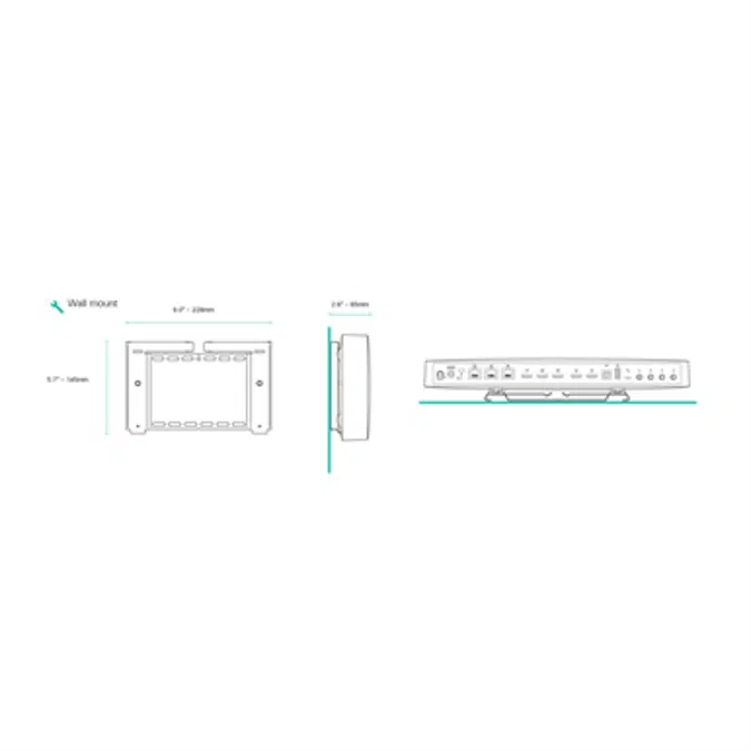 BIM objects Free download! Cisco Webex Codec Plus, Wall Mount BIMobject