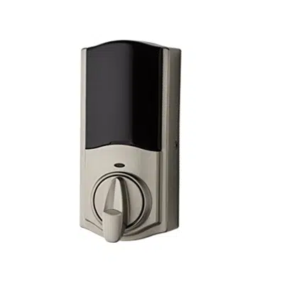 Kwikset - Kevo 99250-202 Kevo 2nd Gen Bluetooth Touch-to-Open Smart Keyless Entry Electronic Deadbolt Door Lock Featuring SmartKey Security, Satin Nickel için görüntü