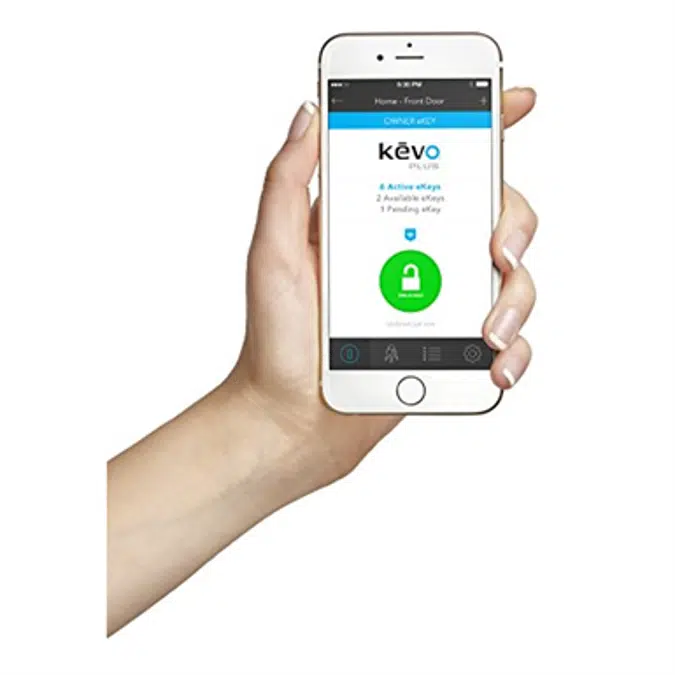 Kwikset - Kevo 99250-202 Kevo 2nd Gen Bluetooth Touch-to-Open Smart Keyless Entry Electronic Deadbolt Door Lock Featuring SmartKey Security, Satin Nickel