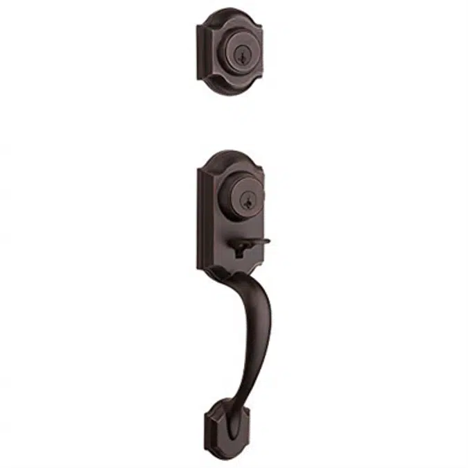 Kwikset Montara Single Cylinder Handleset w/Juno Knob featuring SmartKey in Venetian Bronze