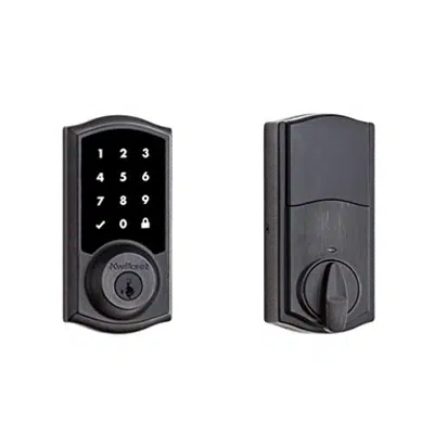 Image for Kwikset 99160-021 SmartCode 916 Traditional Smart Touchscreen Deadbolt Door Lock with SmartKey Security and Z-Wave Plus, Venetian Bronze