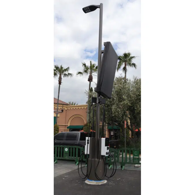 Integrated Light Pole Base & Storage Solution - 24" x 28"