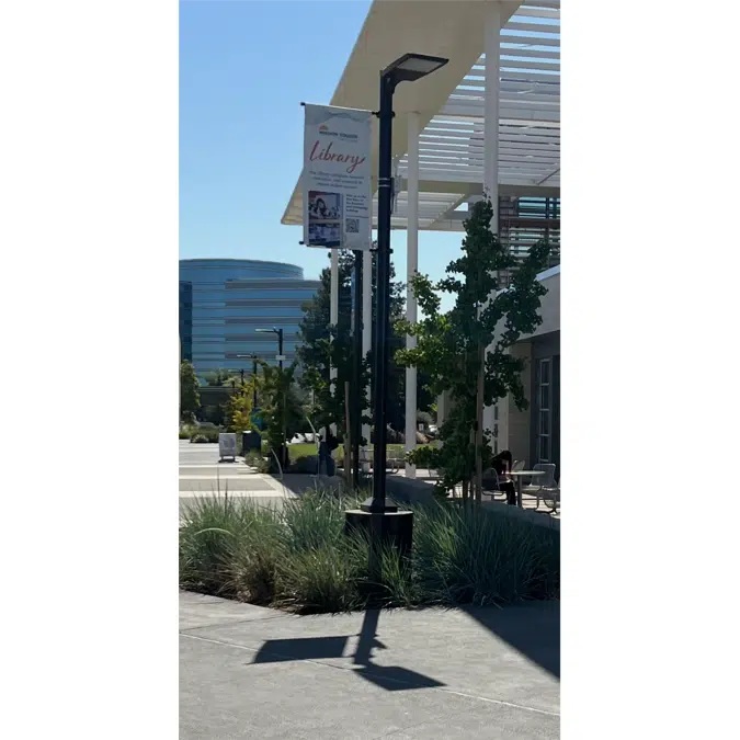 Integrated Light Pole Base & Storage Solution - 24" x 28"