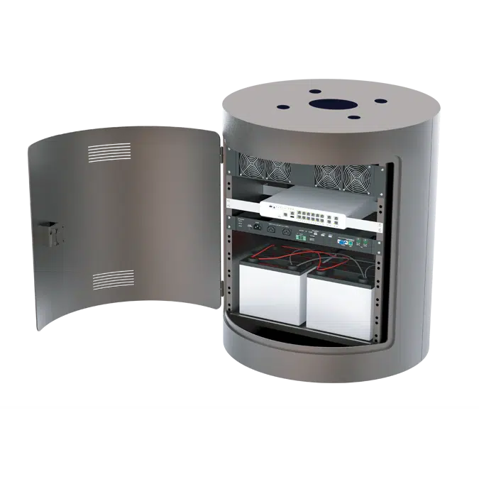 Integrated Light Pole Base & Storage Solution - 18" x 22"