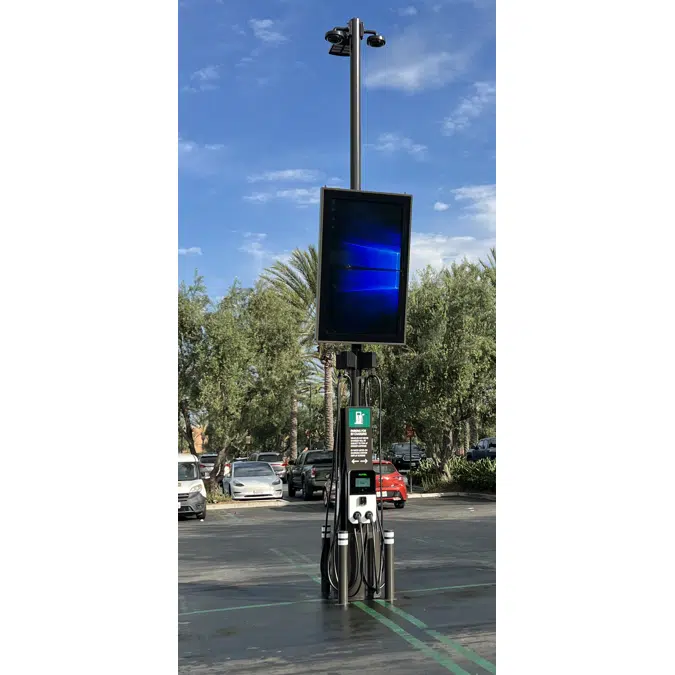 Integrated Light Pole Base & Storage Solution - 18" x 22"