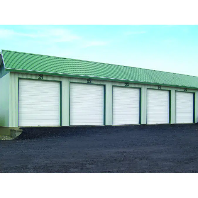 S-24 & SN-24, Steel Pan Sectional Overhead Garage Door