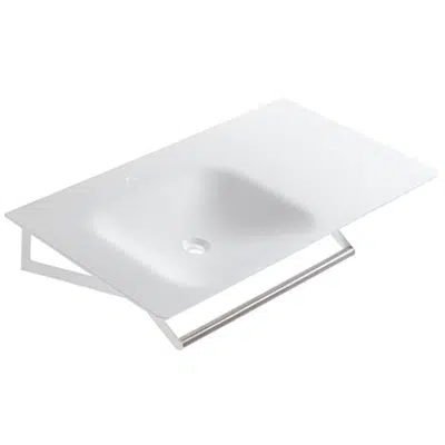 Image for Console with left-hand basin, towel bar provided - B46CML22