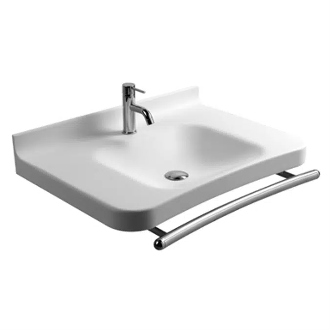 Washbasins with grab bar