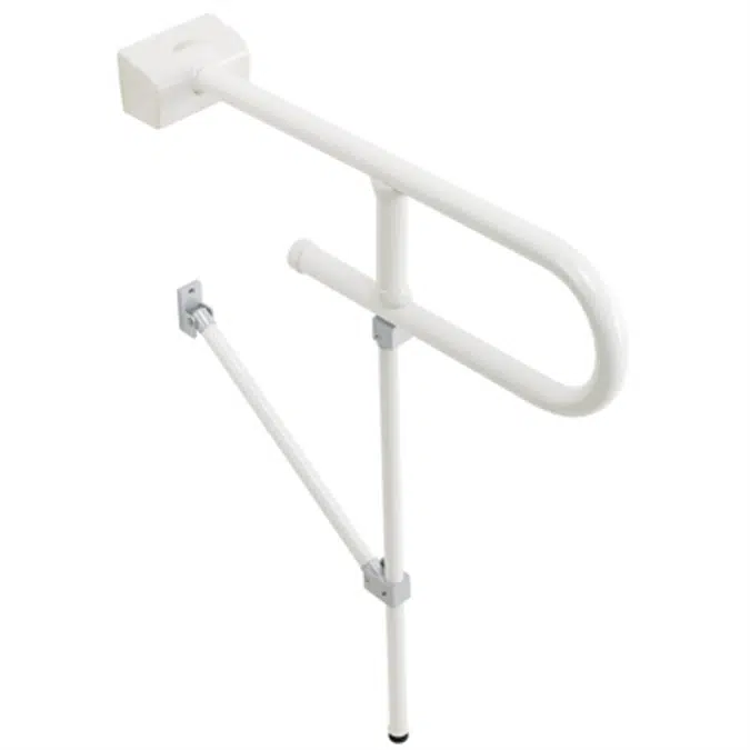 Grab bar folding with floor mount - G01JCS37