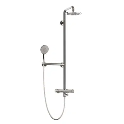 Image for L-shaped safe shower column, with mixer - H51GLR05