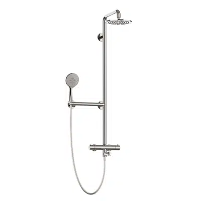 L-shaped safe shower column, with mixer - H51GLR05图像